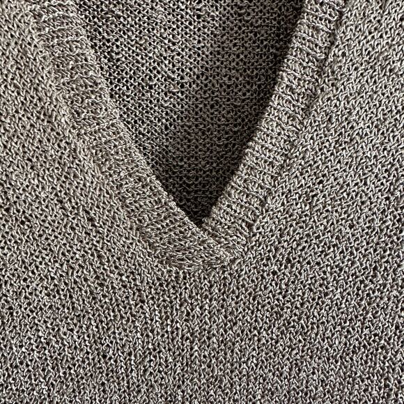 BALL OF COTTON | Handloomed Drapey Knit Asymmetrical Hem Lagenlook Sweater | XS - Picture 4 of 8